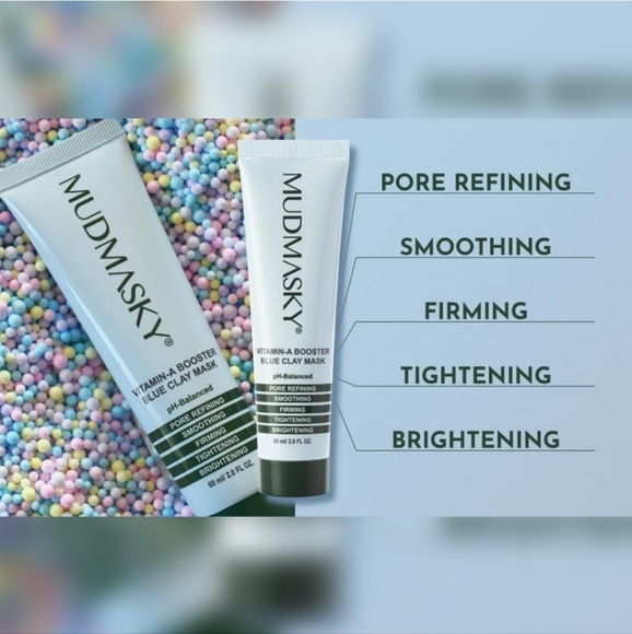 MUDMASKY Vitamin A Booster Blue Clay Mask, Sealed, Brand New - Picture 5 of 5